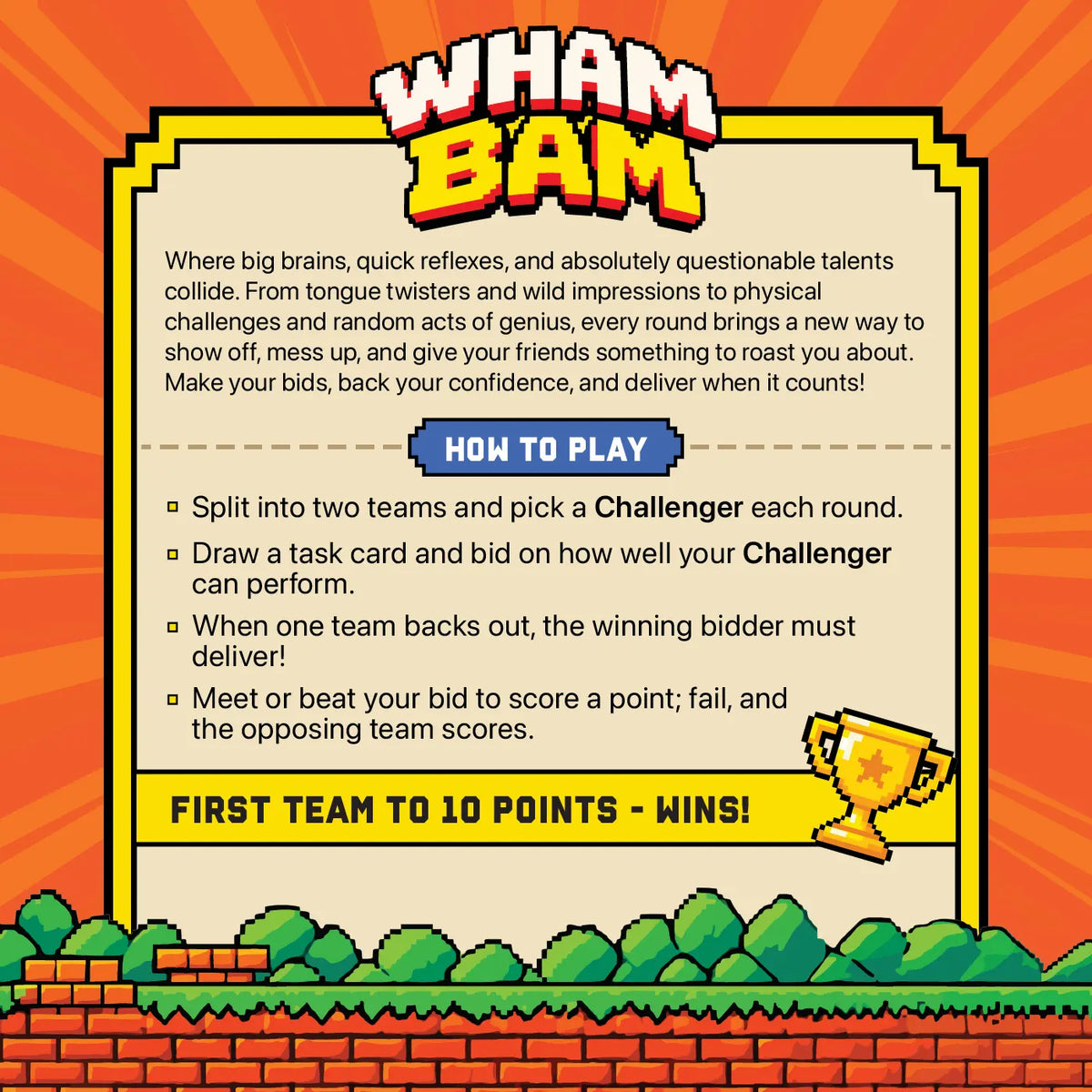 WHAM BAM — The Ultimate Challenge Card Game